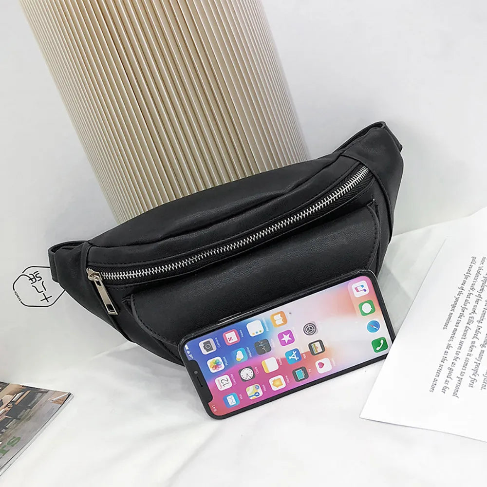 Women Banana Bags Letter Waist Bag Chest Handbag Heuptas J16