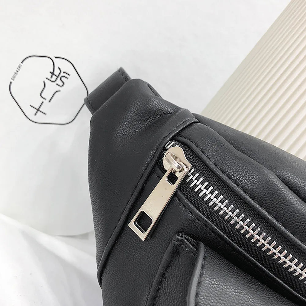 Women Banana Bags Letter Waist Bag Chest Handbag Heuptas J16