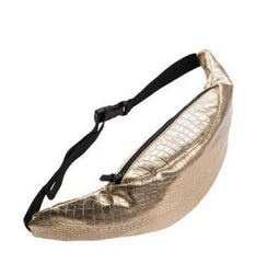 Hologram Fanny Pack for Women Waist Bag Belt Bag Men Pouch PU Purse Waist Bag