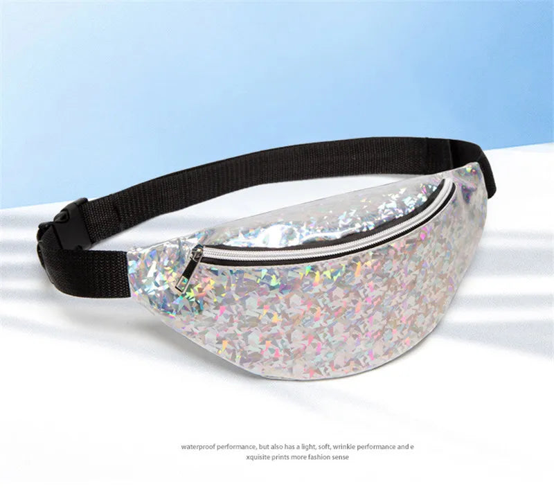 Waterproof Waist Bag Sports Lady Phone Crossbody Bag PU Leather