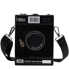 Small Crossbody Bag with Chains, PU Leather Shoulder Bag