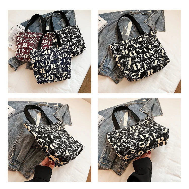 Large Canvas Bag for College Students