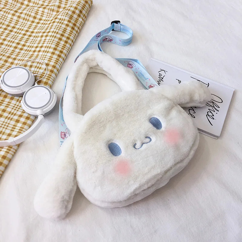 Plush Winter Shoulder Bag for Women Soft Warm Fur Messenger Handbag