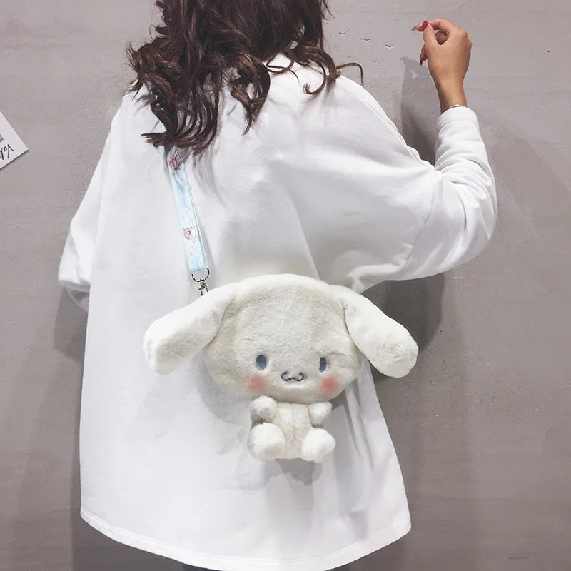 Plush Winter Shoulder Bag for Women Soft Warm Fur Messenger Handbag