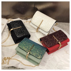 Tassel Chain Shoulder Bag for Women - PU Material
