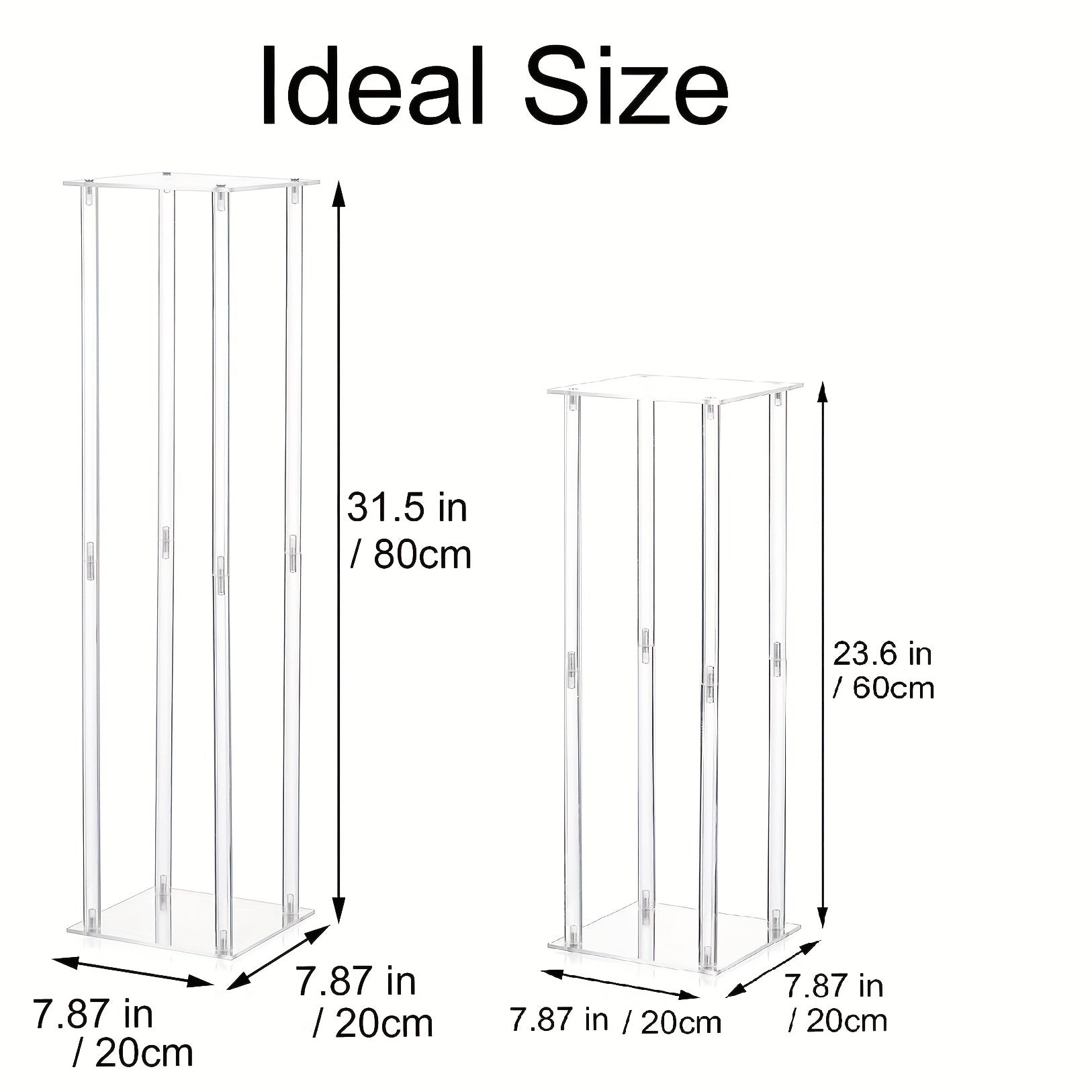 Crystal Acrylic Vases for Elegant Occasions