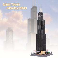 Chicago Landmark Willis Tower Building Block Sets
