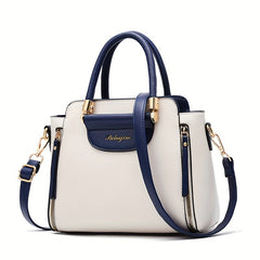 Women's Colorblock Tote Bag Satchel Shoulder Bag