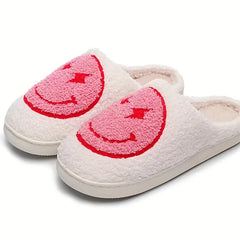 Women's Cozy Lightning Smile Face Slippers