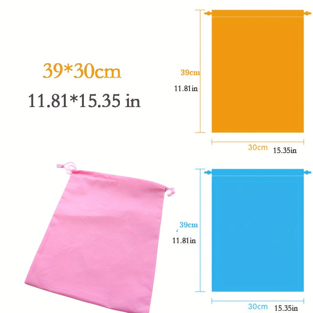 Portable Shoes Bag Travel Storage Pouch Drawstring Dust Bags Non Woven Fabric