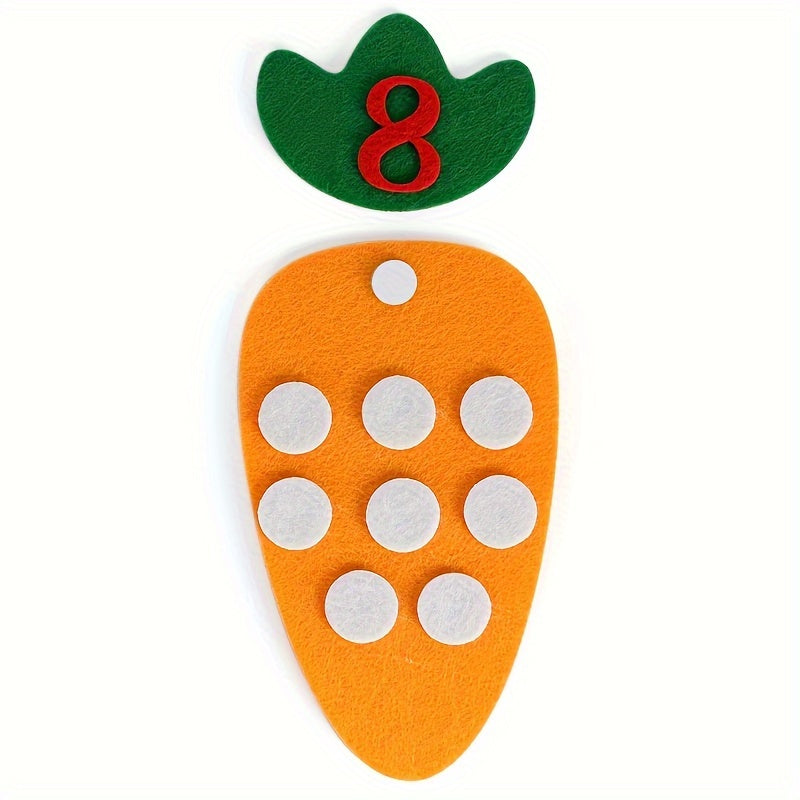 Montessori Carrot Number Matching Activity Materials