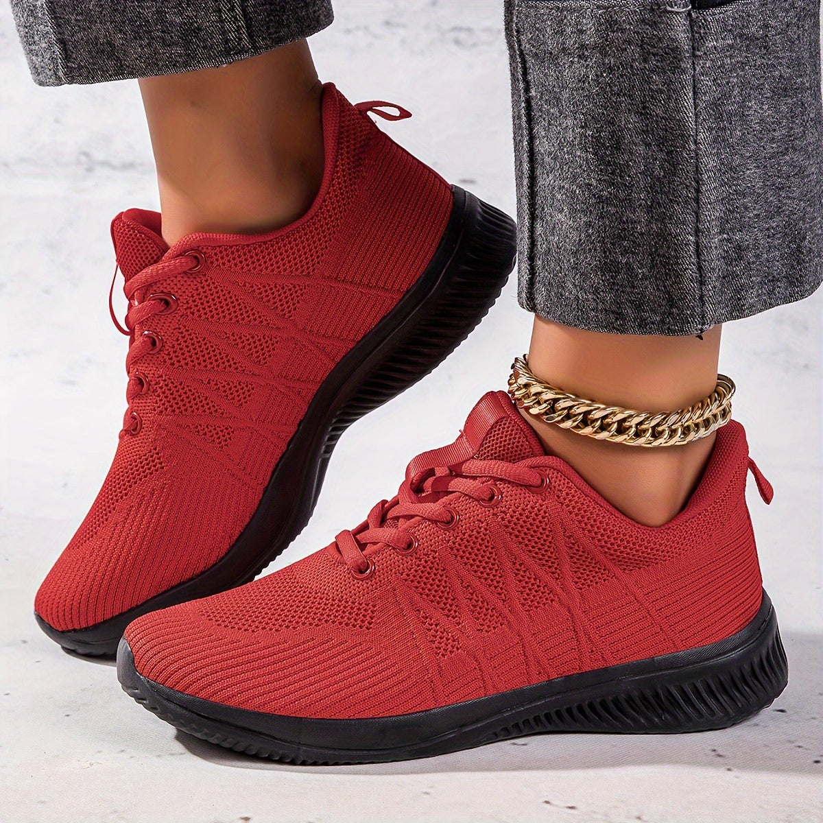 Mesh Breathable Flying Woven Shoes Running Lightweight Sneakers