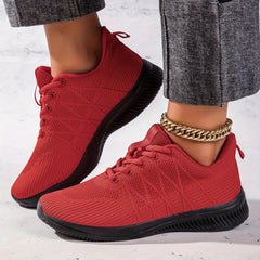 Mesh Breathable Flying Woven Shoes Running Lightweight Sneakers