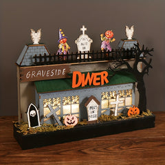 Halloween Wooden Ghost Cemetery Decoration