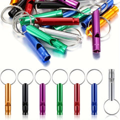 15pcs Emergency Whistle Pendants Key Chain DIY Accessories