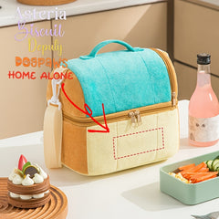 Personalized Toast Lunch Bag Insulated Double Layer Thick Shoulder H