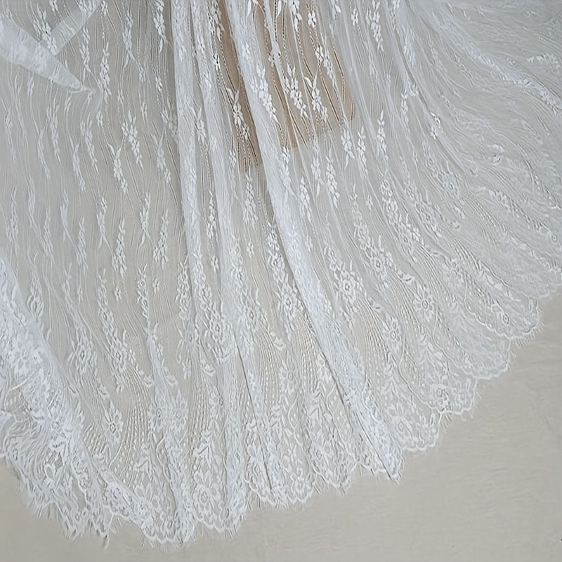 3m Long Eyelash Lace DIY Clothing Dress Wedding Curtain Material