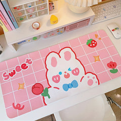 Cartoon Little Bear Little Rabbit Table Mat Student Mouse Mat Large