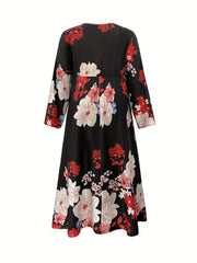  Women's Floral Print Maxi Dress
