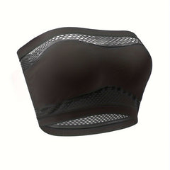 Soft Strapless Bandeau Bra Stretch Daily Fit Underwear