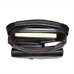 Stylish Retro PU Leather Mens Shoulder Messenger Bag Vertical Handbag