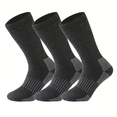 3 Pairs Men's Wool Low Cut Socks for Outdoor Exercise