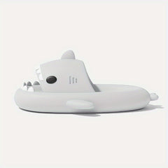 Men's Cartoon Shark Non Slip Platform Slides Soft Sole Cloud Slides
