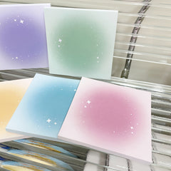 50 Sheets Gradient Square Note Pad Office Supplies