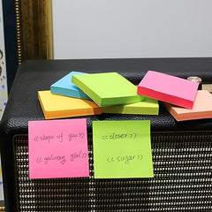 8pcs Sticky Notes Bright Self-adhesive Mini Stickers Random Colors