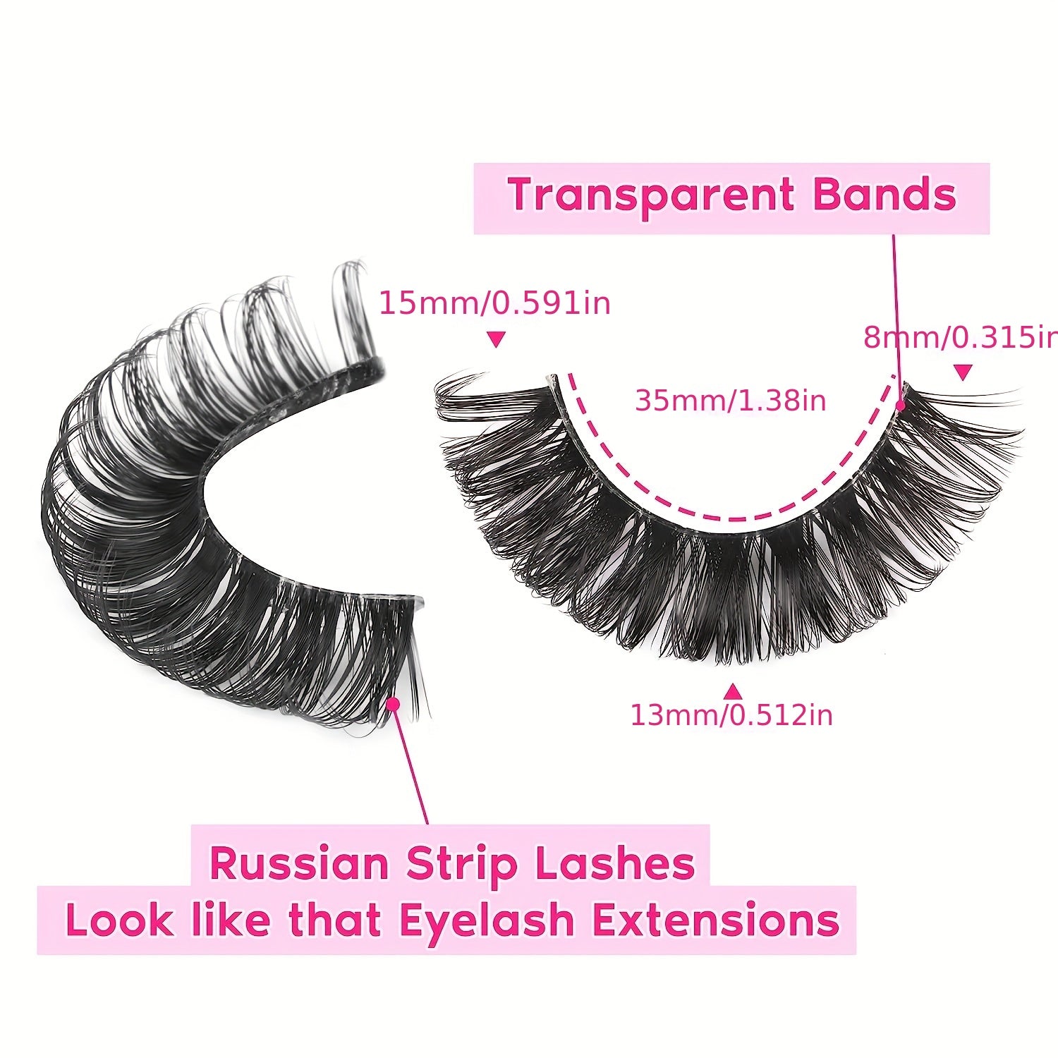 10 Pairs 4D Curly False Eyelashes Natural Volume Fluffy Charming Makeup Lashes