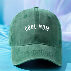 MOM Vintage Dad Hat Baseball Cap Distressed Washed Casual Sun Hat