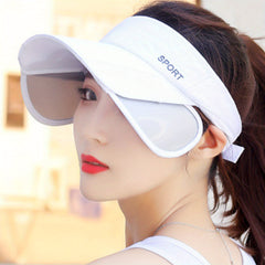 Women's Adjustable UV Protection Visor Hat for Outdoor Sports