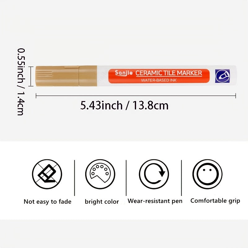 Waterproof Tile Marker Grout Pen Wall Gap Pen for Bathroom Decontamination