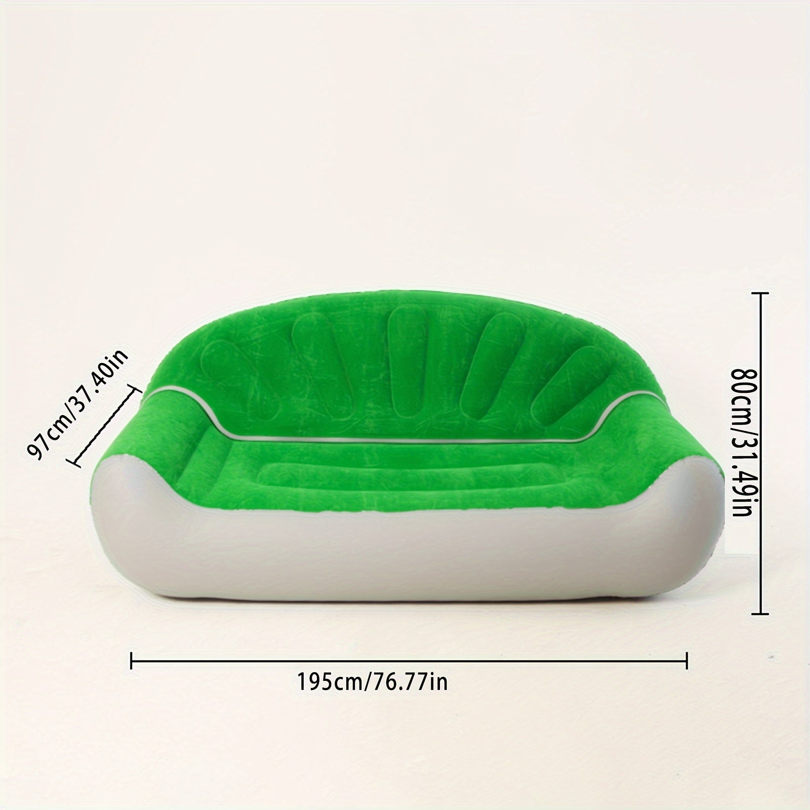 Double Outdoor Inflatable Sofa Crown Plush Lazy Bed