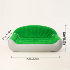 Double Outdoor Inflatable Sofa Crown Plush Lazy Bed