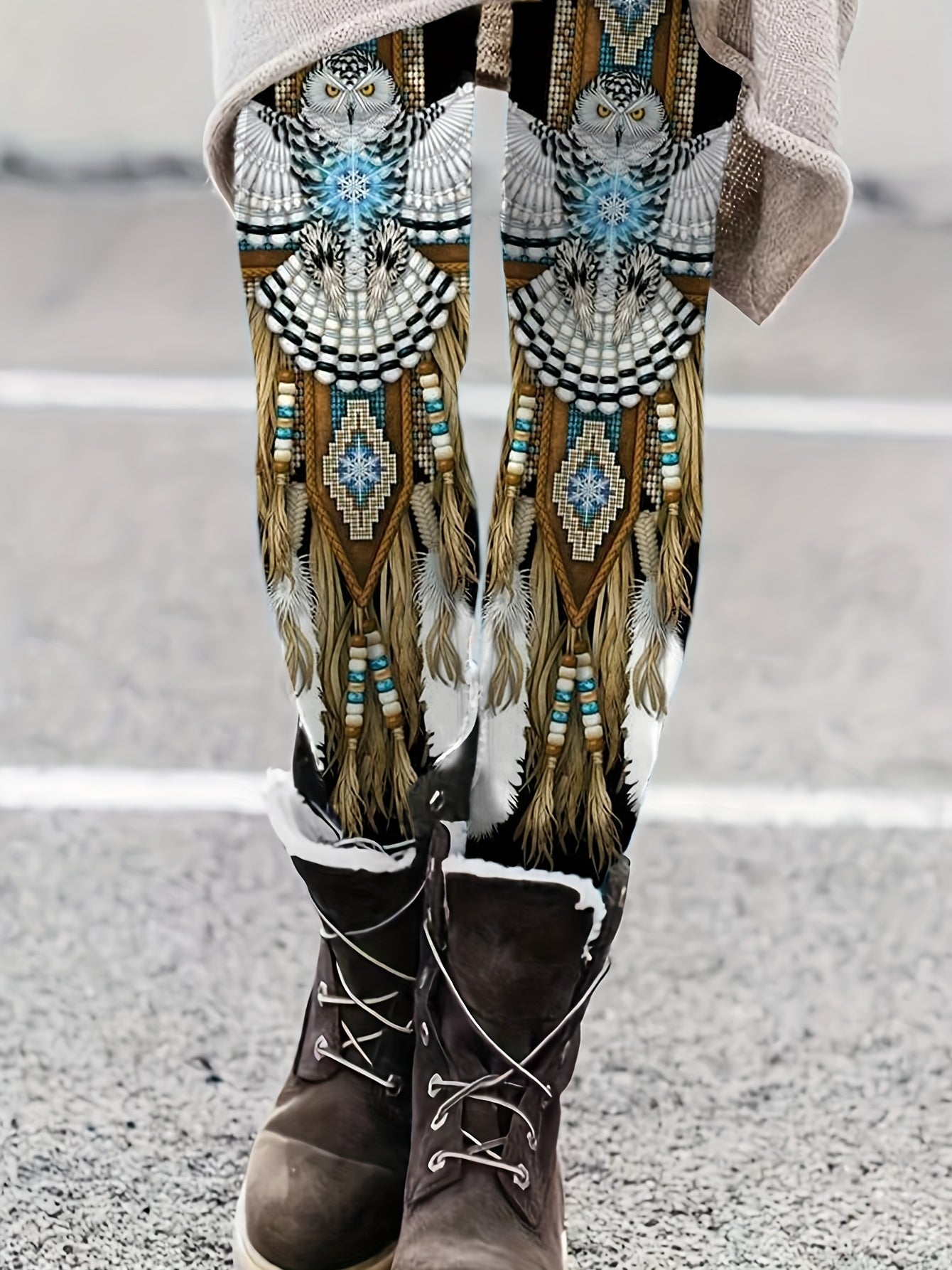 Boho High Waist Leggings for Women