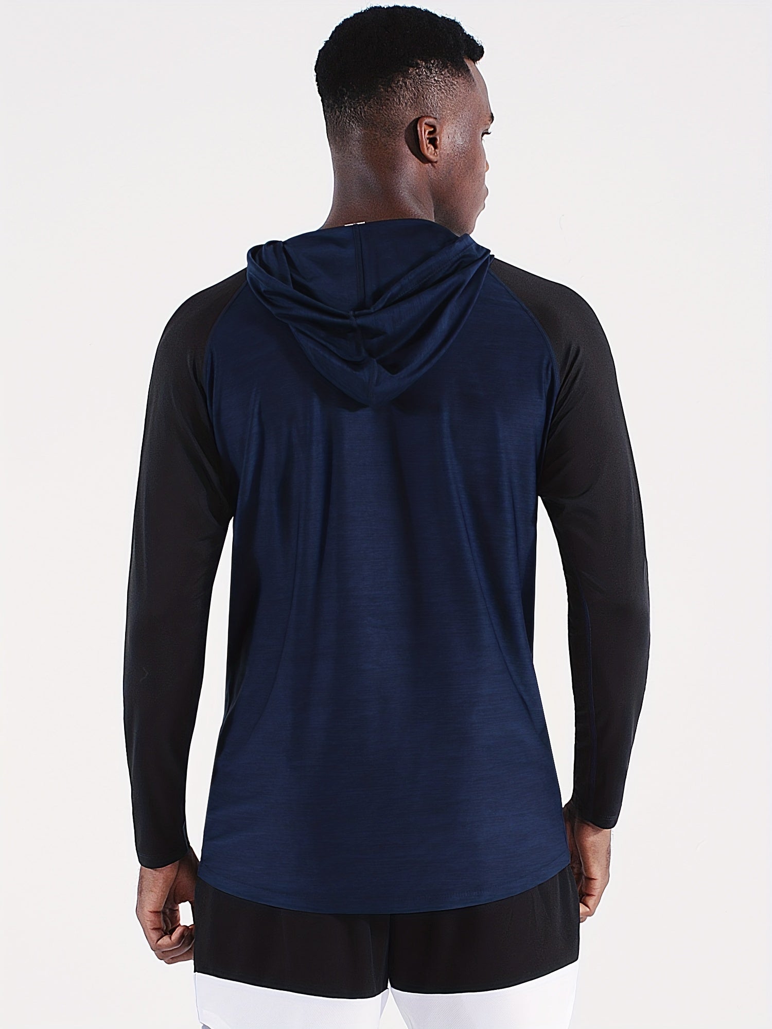 Men's Fast Drying Long Sleeve Hooded Shirt Active Slim Fit Top