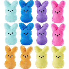 12pcs Cute Rabbit Plush Toys 6 Inch Soft Easter Bunny Stuffed Animals