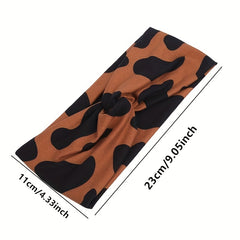 3pcs Boho Hair Bands Animal Pattern Sweatband for Women