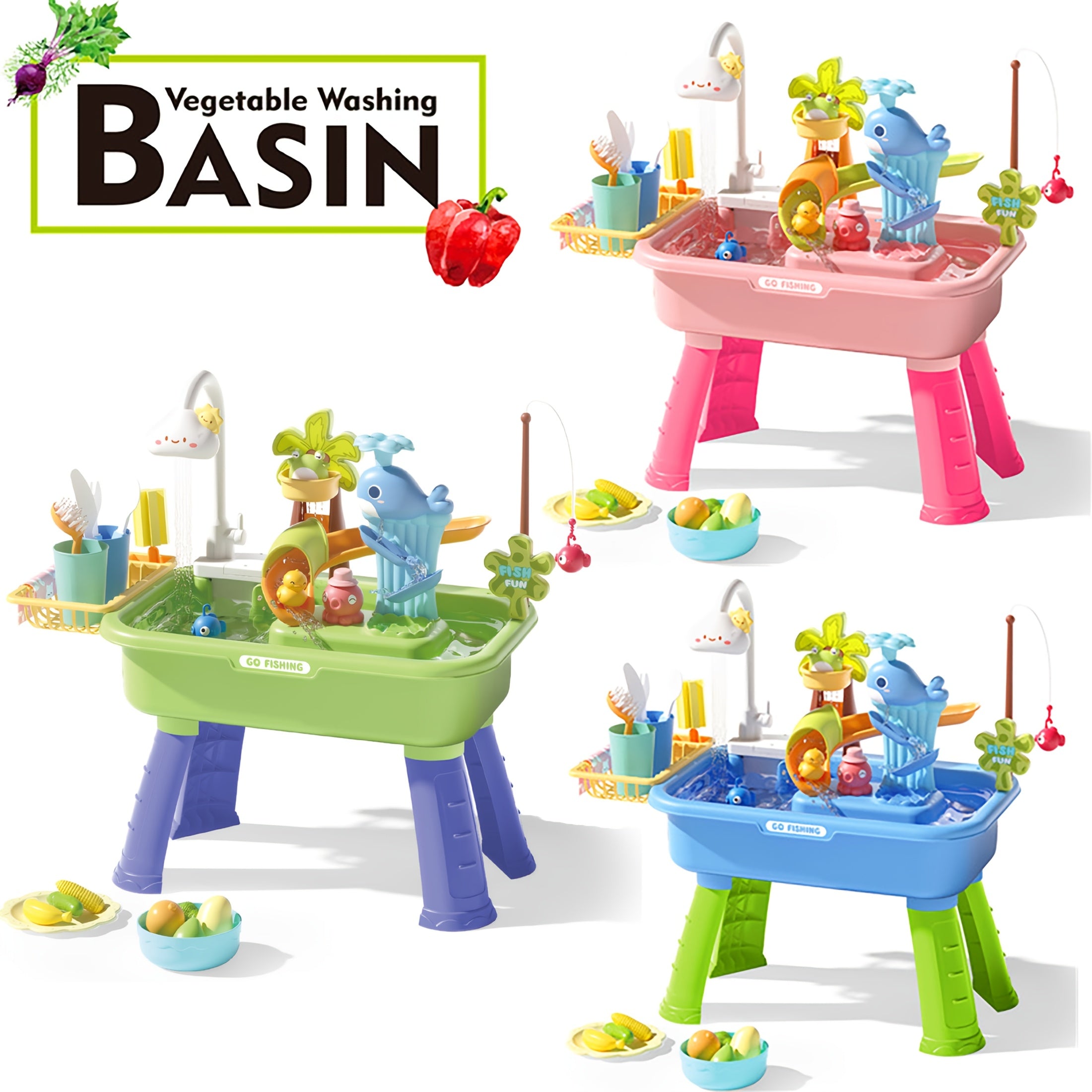 Kids Playhouse Toy Set with Utensils and Tools - Birthday Party Fun