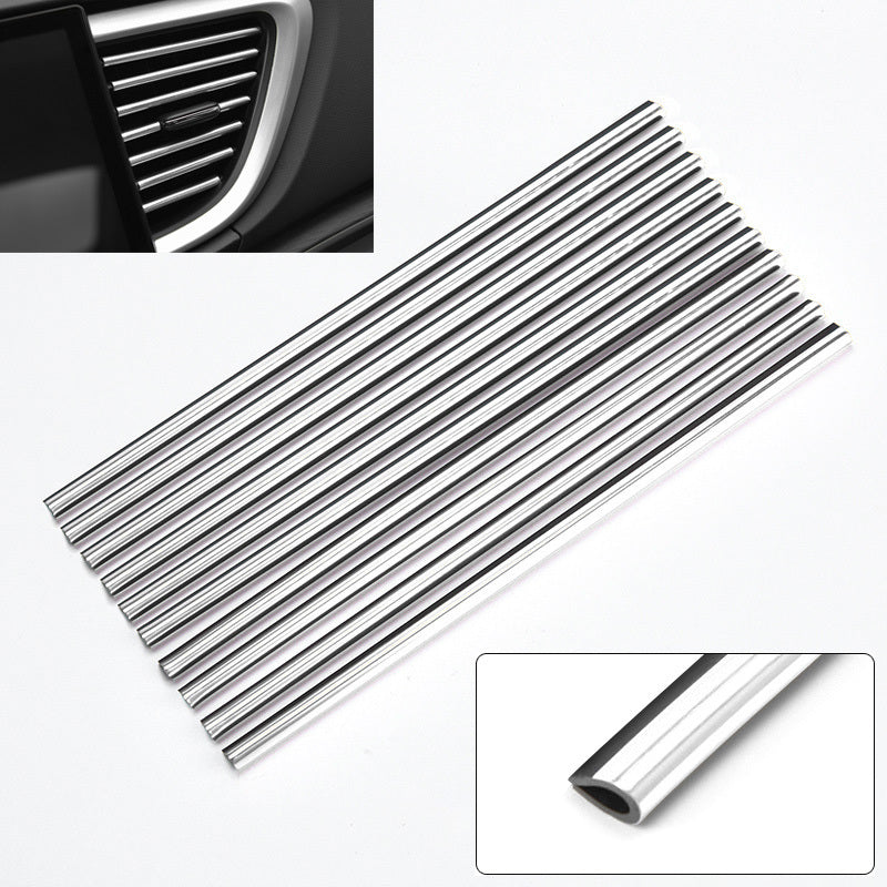 10pcs Car Air Conditioner Vent U Shape Moulding Trim Strips