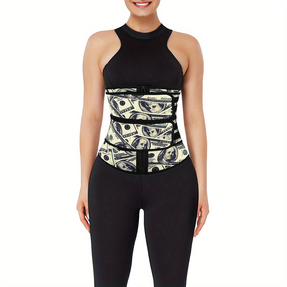 Waist Trainer Tummy Wrap Zipper Tummy Control Slim Girdle Belt