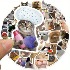 Cute Cat Stickers Waterproof Self Adhesive Decals