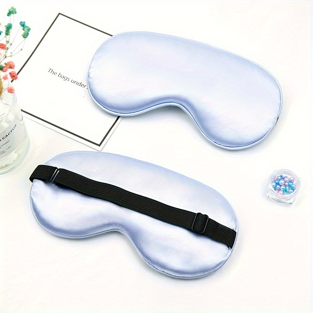 Soft Blackout Eye Mask with Strap for Travel Rest Nap