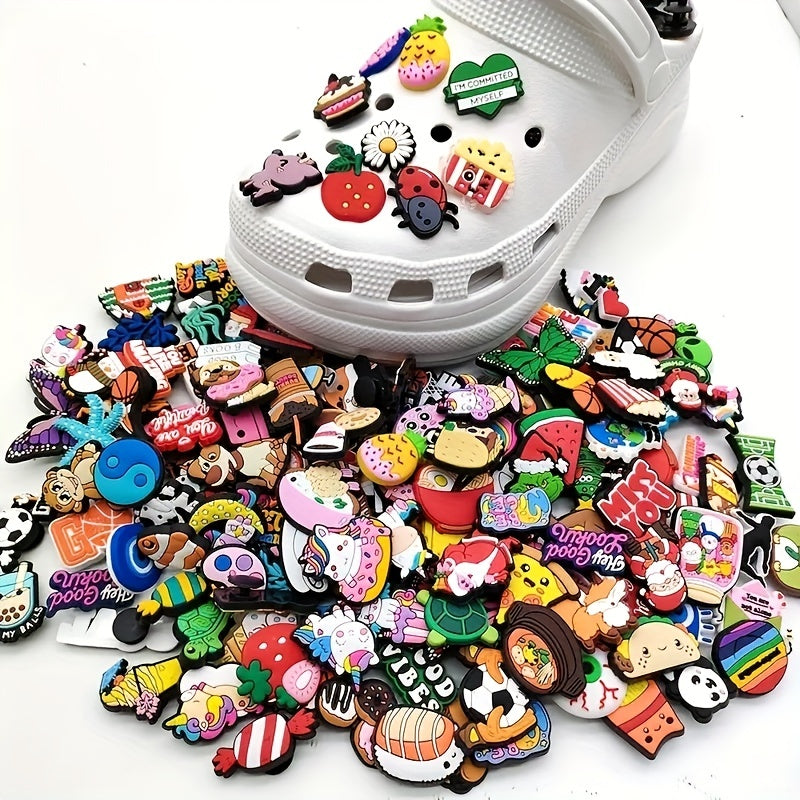 Cartoon Pattern Charms for Clogs Slides Sandals Shoes Accessories