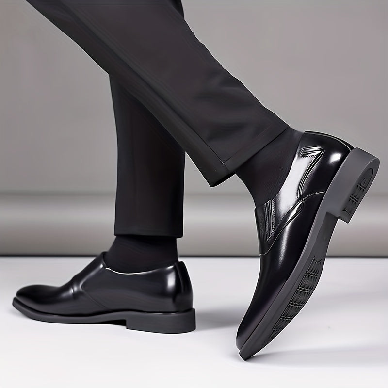 Men's Glossy Loafer Shoes Non-slip Slip On Spring Summer