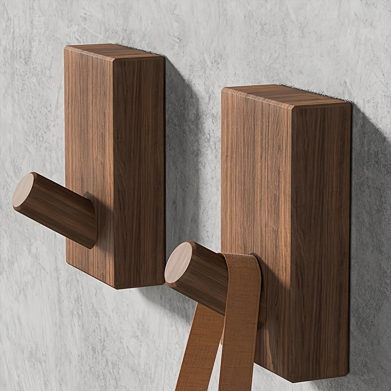 Wooden Hook Wall Wardrobe Modern Beech Walnut Hotel