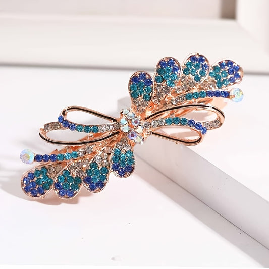 Colorful Rhinestone Hair Clip Vintage Barrette Metal Hair Accessories