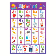 19pcs Educational Learning Charts Set for Classroom Decorations & Teaching Aids