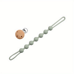1pc Silicone Pacifier Holder With BPA Pacifier Chain For Teether Toys